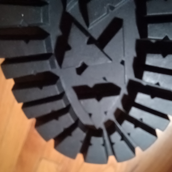 Forever 21 Shiny Silver Rhinestone Comvat Boots - Picture 10 of 12